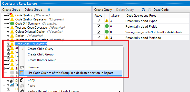 Group of CQLinq Queries