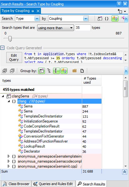 Search Coupling in Code