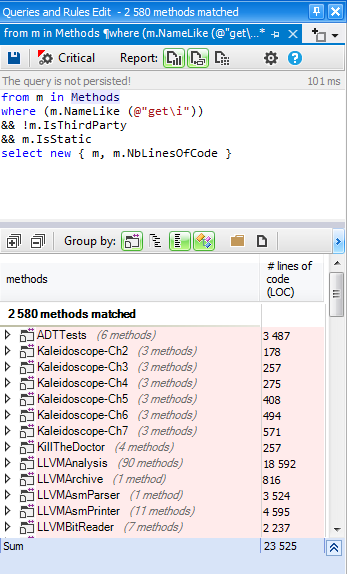 editing cqlinq query