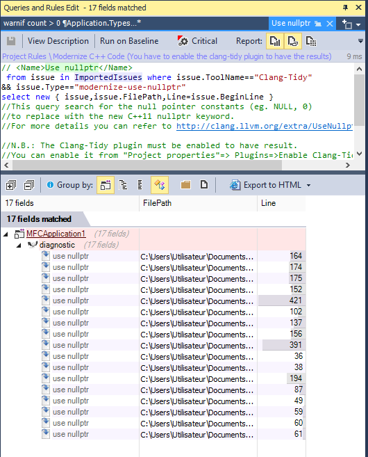 modernization sample in cppdepend