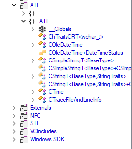 Refine external symbols