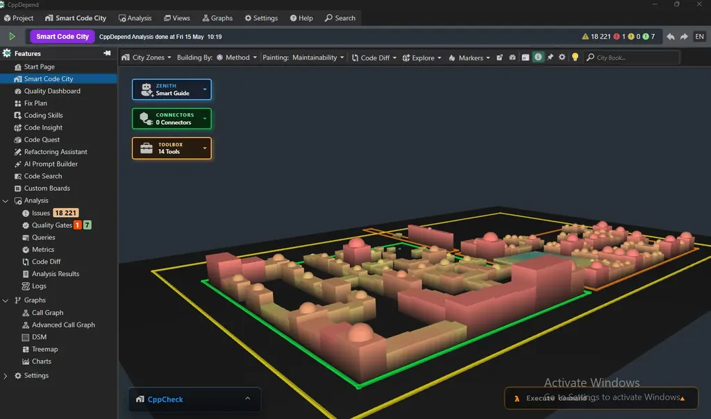 Smart Code City: 3D-Ansicht Ihrer Codebasis