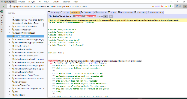 Code Insight Source Tab