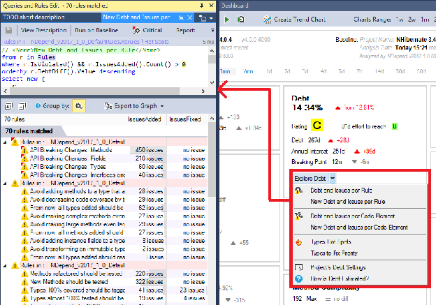 issue details in cppdepend