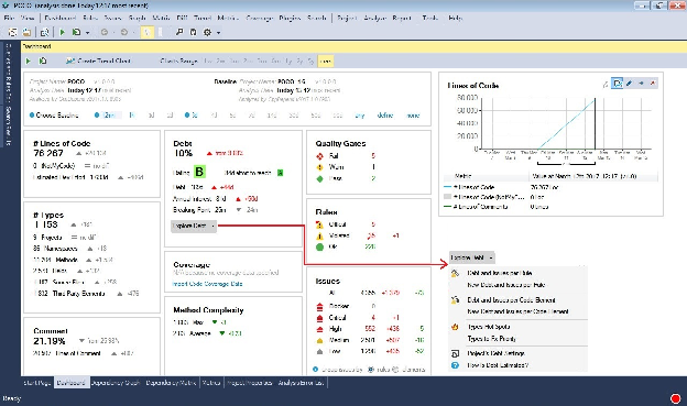 cppdepend dashboard