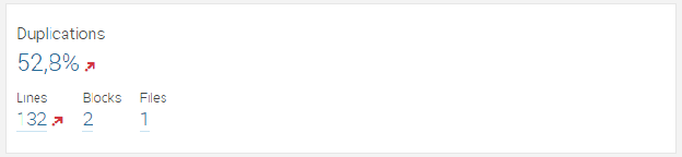 Code Duplication in SonarQube