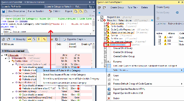 Select Issues per Category