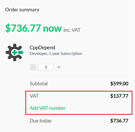 Add VAT number in Paddle checkout