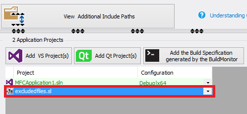 Exclude Files from the Analysis