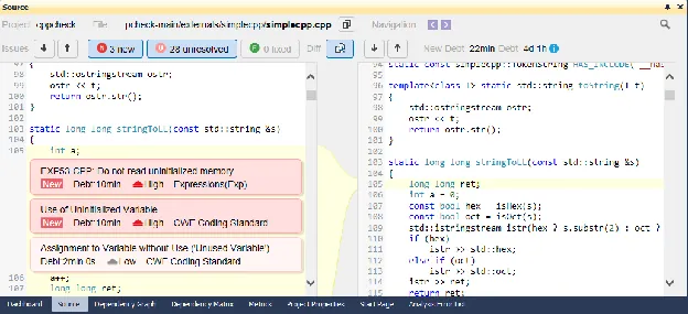 Summary View for Code Elements