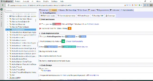 Code Insight: Eine einheitliche Ansicht pro Codeelement