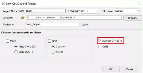 Autosar rules in CppDepend