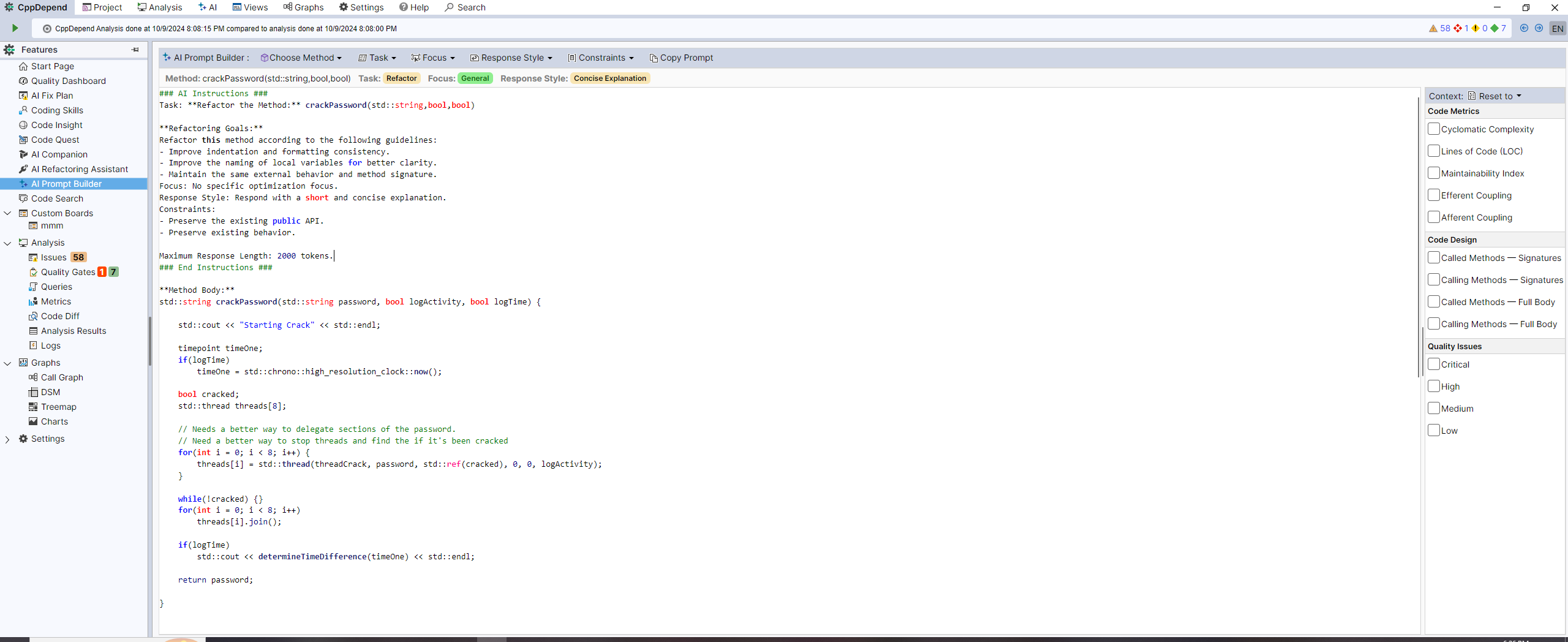 AI Prompt Builder for Refactoring