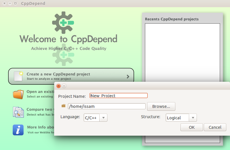 New CppDepend Project